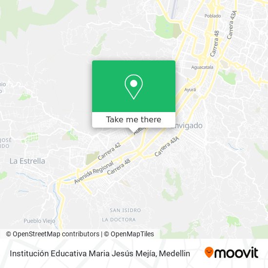 Mapa de Institución Educativa Maria Jesús Mejía
