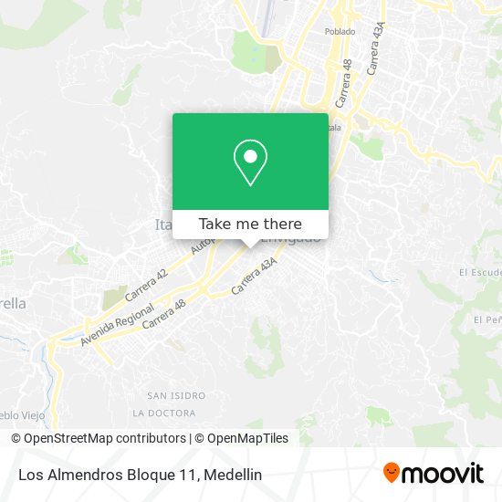 Los Almendros Bloque 11 map