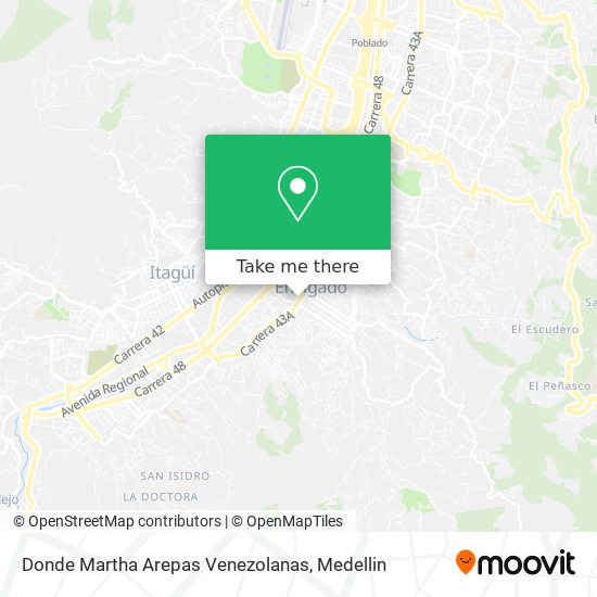 Donde Martha Arepas Venezolanas map