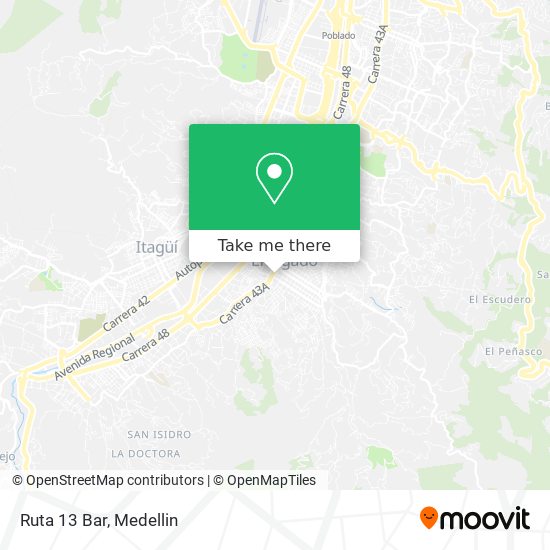 Mapa de Ruta 13 Bar