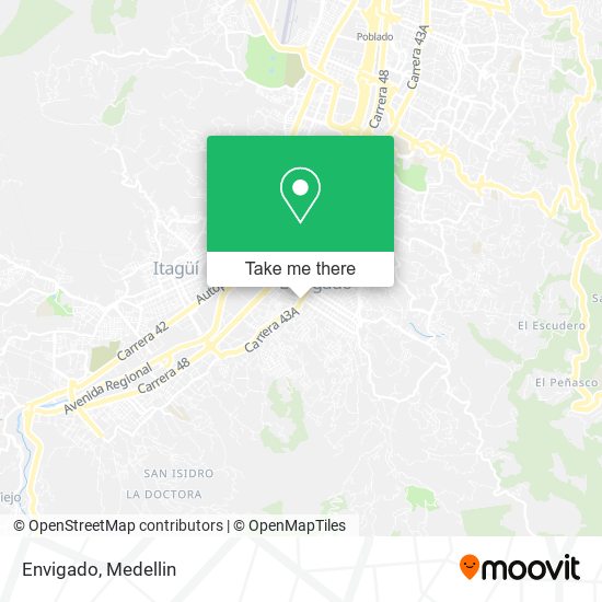 Mapa de Envigado