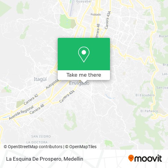 La Esquina De Prospero map