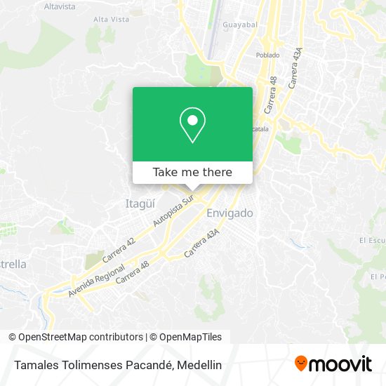 Tamales Tolimenses Pacandé map