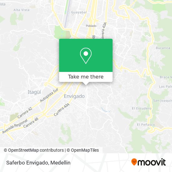 Saferbo Envigado map