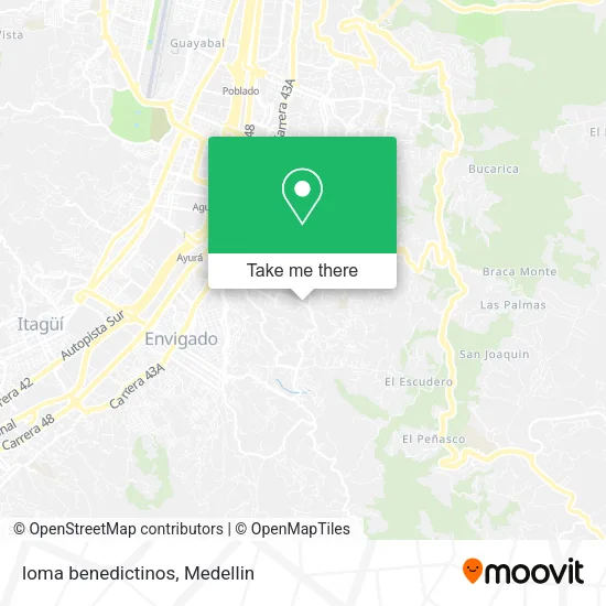loma benedictinos map