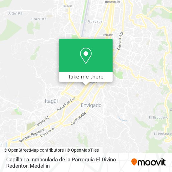 Capilla La Inmaculada de la Parroquia El Divino Redentor map