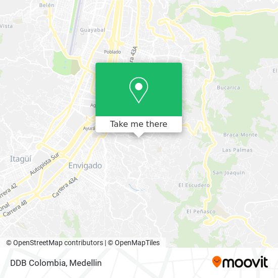 DDB Colombia map
