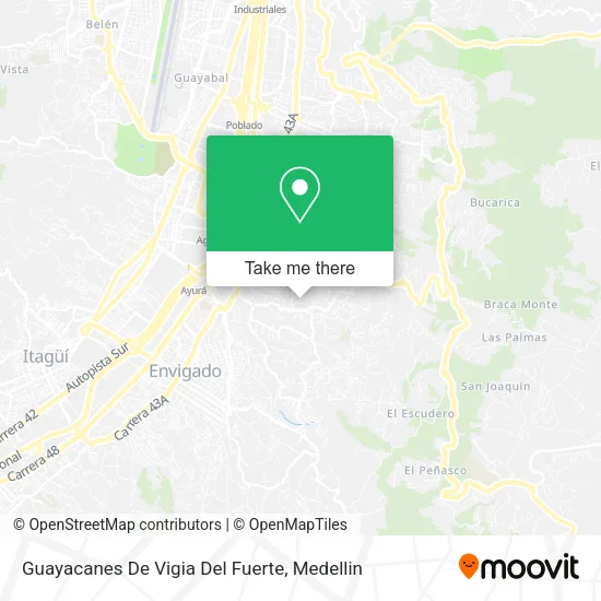 Guayacanes De Vigia Del Fuerte map