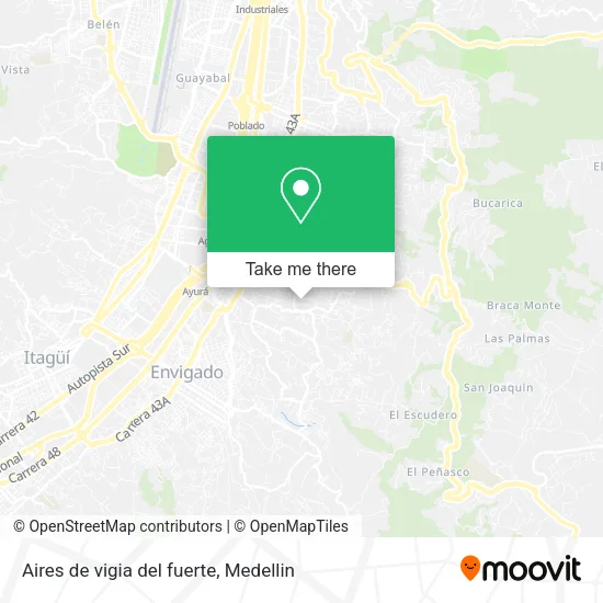 Aires de vigia del fuerte map
