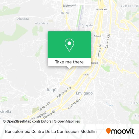 Bancolombia Centro De La Confección map
