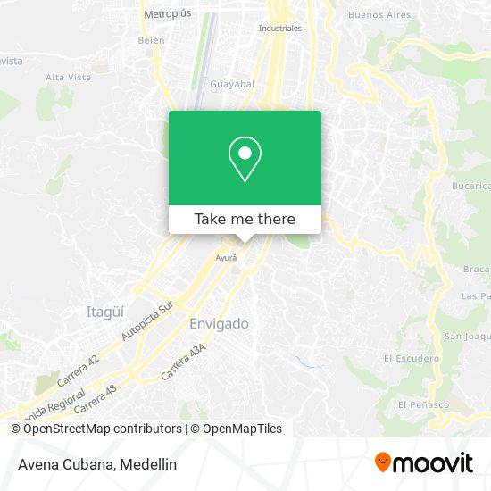 Mapa de Avena Cubana