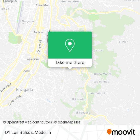 D1 Los  Balsos map