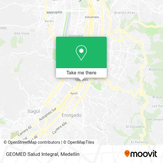 GEOMED Salud Integral map