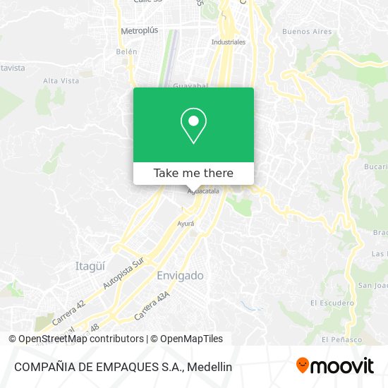 COMPAÑIA DE EMPAQUES S.A. map