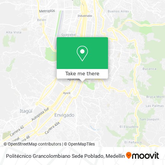 Politécnico Grancolombiano Sede Poblado map