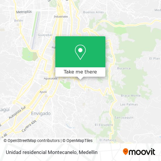 Unidad residencial Montecanelo map