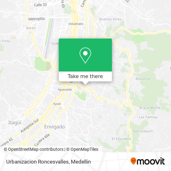 Urbanizacion Roncesvalles map
