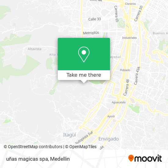 uñas magicas spa map