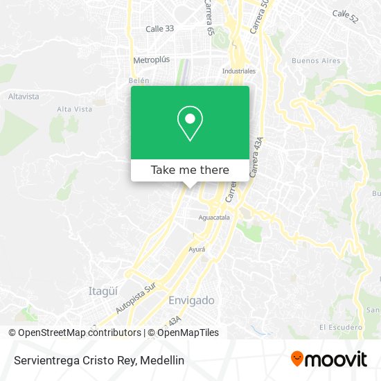 Servientrega Cristo Rey map