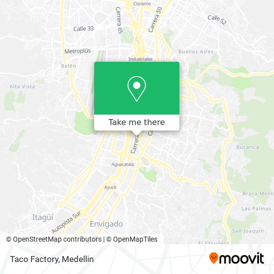 Mapa de Taco Factory