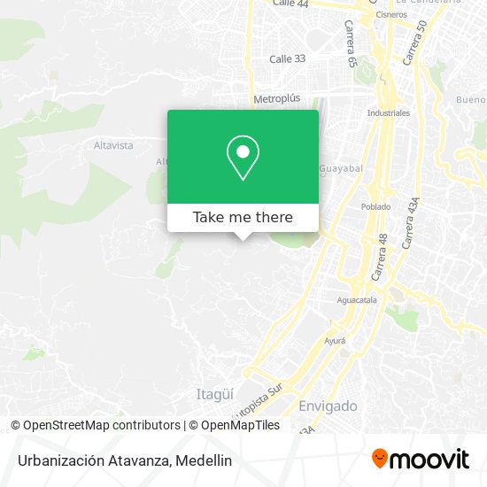 Urbanización Atavanza map