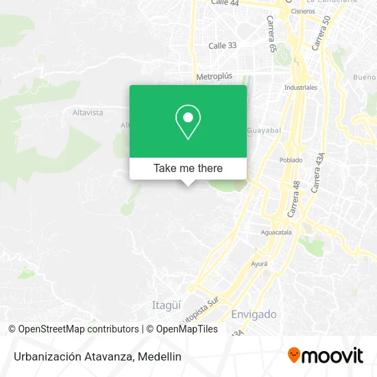 Mapa de Urbanización Atavanza