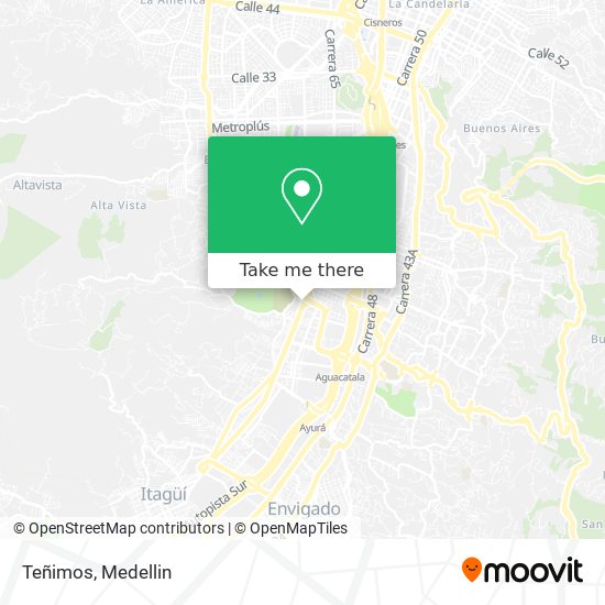Mapa de Teñimos