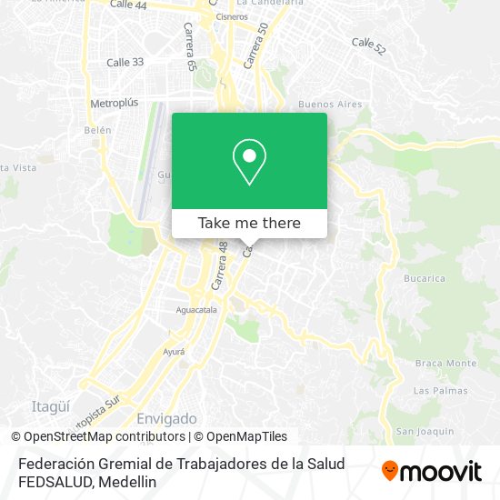 Federación Gremial de Trabajadores de la Salud FEDSALUD map