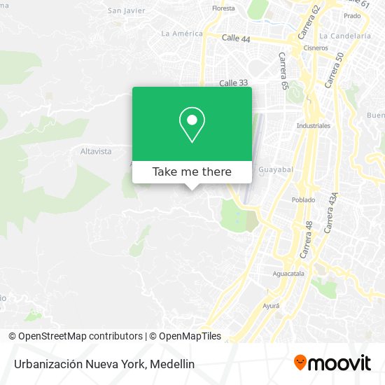 Urbanización Nueva York map