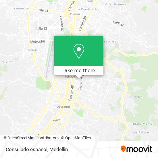 Consulado español map