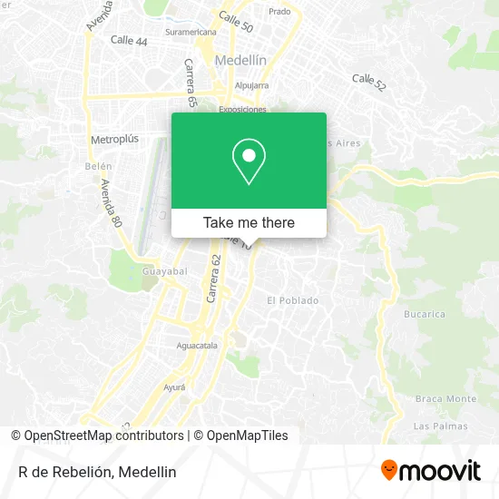 R de Rebelión map
