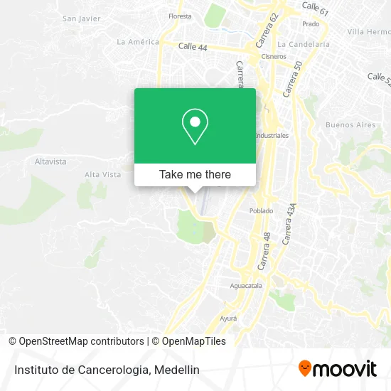 Instituto de Cancerologia map