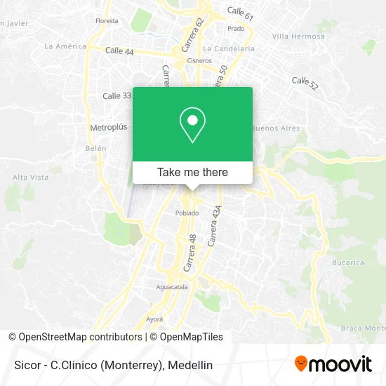 Sicor - C.Clinico (Monterrey) map