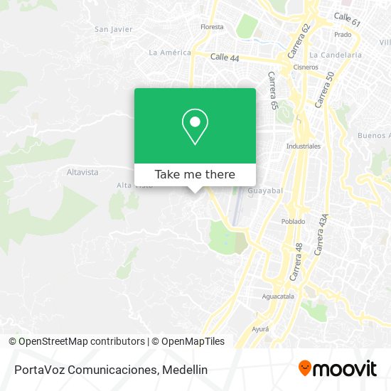 Mapa de PortaVoz Comunicaciones