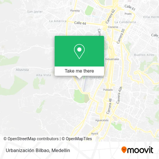 Urbanización Bilbao map