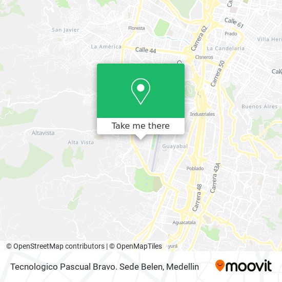 Tecnologico Pascual Bravo. Sede Belen map