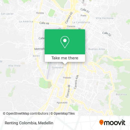 Mapa de Renting Colombia