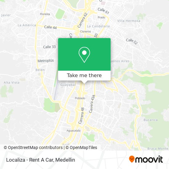 Localiza - Rent A Car map