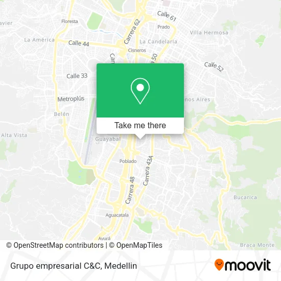 Grupo empresarial C&C map
