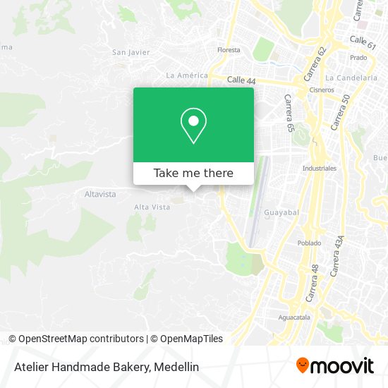 Mapa de Atelier Handmade Bakery