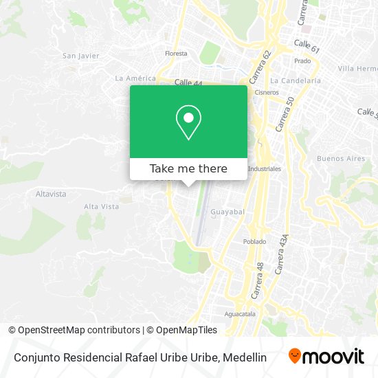 Mapa de Conjunto Residencial Rafael Uribe Uribe