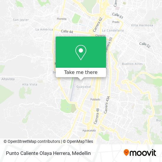 Mapa de Punto Caliente Olaya Herrera