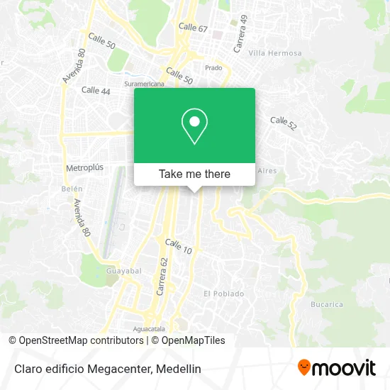 Claro edificio Megacenter map