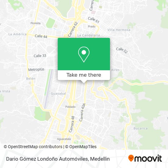 Mapa de Dario Gómez Londoño Automóviles