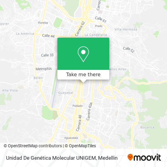 Unidad De Genética Molecular UNIGEM map