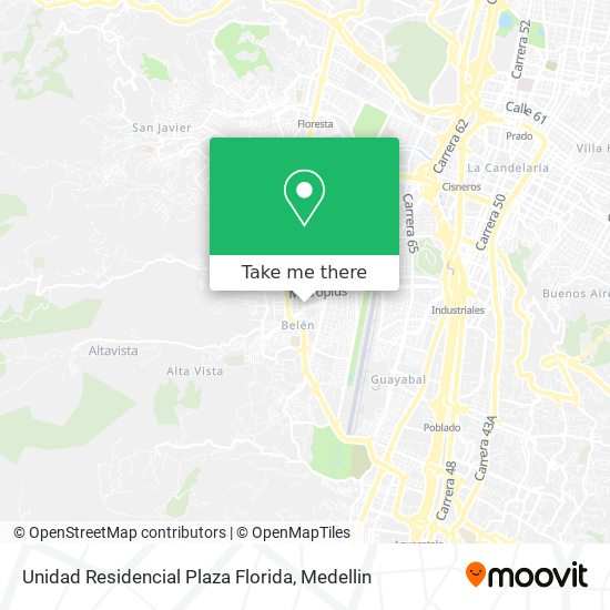 Mapa de Unidad Residencial Plaza Florida