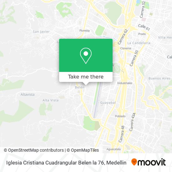 Iglesia Cristiana Cuadrangular Belen la 76 map