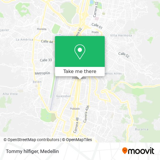 Mapa de Tommy hilfiger