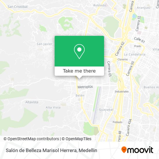 Mapa de Salón de Belleza Marisol Herrera