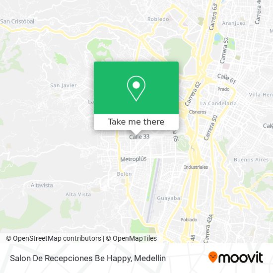 Salon De Recepciones Be Happy map